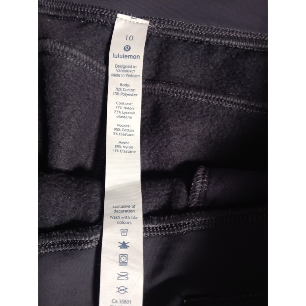 Lululemon Athletica Gray Jogger Pants Women Size 10 Zipper Pockets Drawstring - Picture 4 of 10